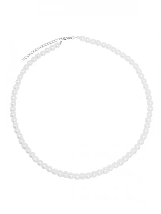 Foto van product Heideman Ketting 'Timon' zilver / wit