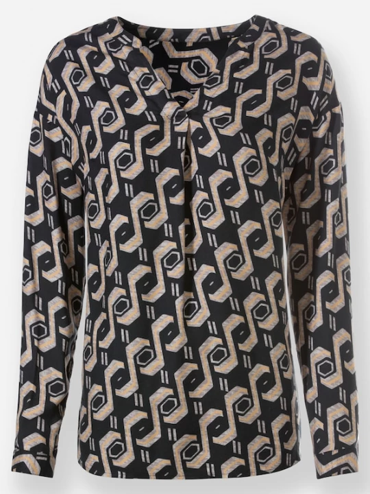Foto van product heine Blouse beige / chamois / zwart