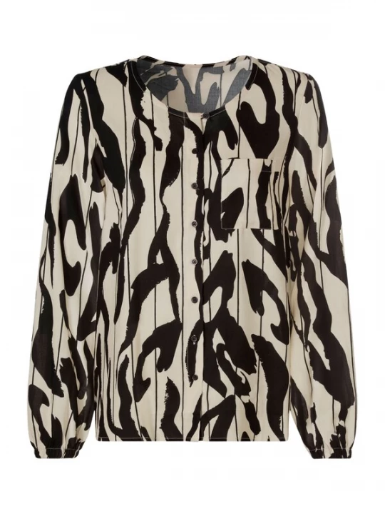 Foto van product heine Blouse beige / zwart