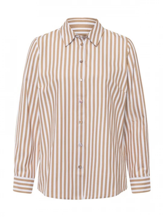 Foto van product heine Blouse camel / wit