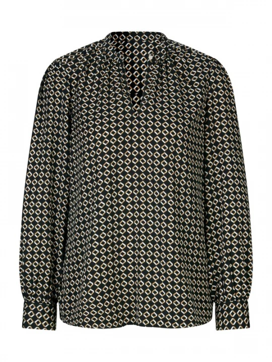Foto van product heine Blouse camel / zwart / wit