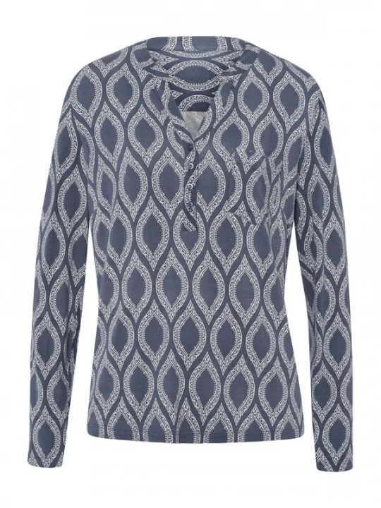 Foto van product heine Blouse duifblauw / wit