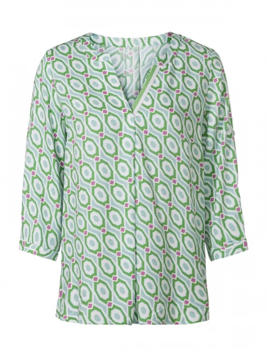 Foto van product heine Blouse ecru / groen / mintgroen / eosine