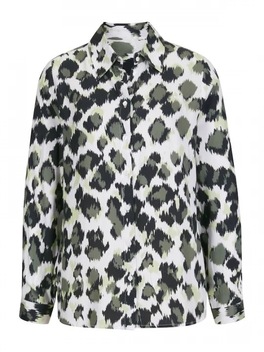 Foto van product heine Blouse ecru / kaki / pastelgroen / zwart