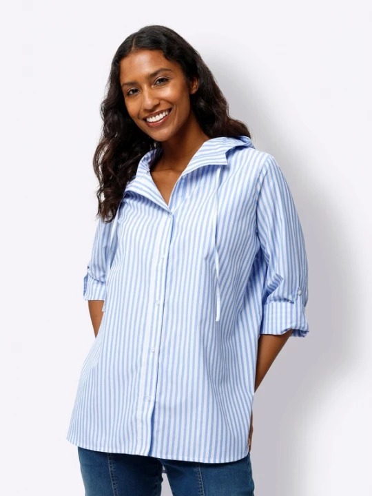 Foto van product heine Blouse hemelsblauw / wit