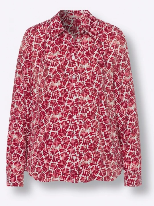 Foto van product heine Blouse rood / wit