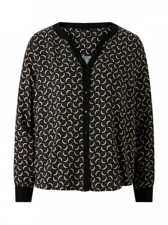 Foto van product heine Blouse rood / zwart / offwhite