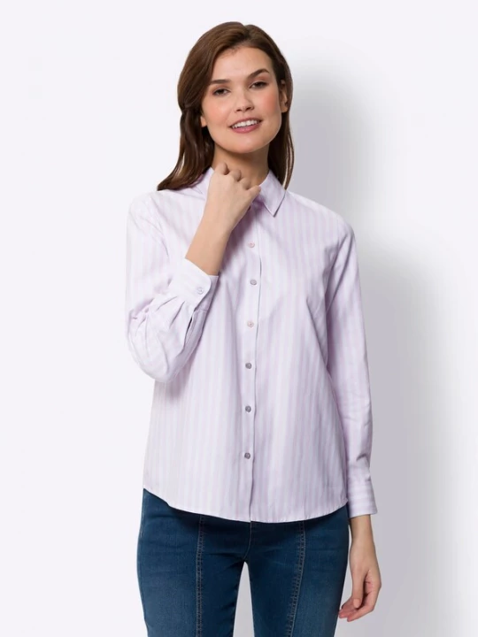 Foto van product heine Blouse rosa / wit
