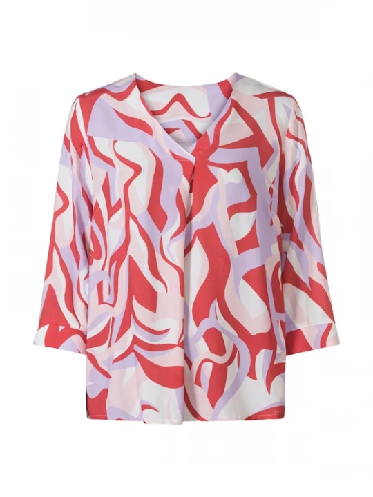 Foto van product heine Blouse sering / rosa / rood / wit