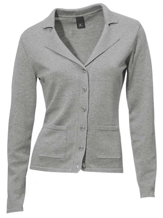 Foto van product heine Gebreid vest grijs gemêleerd