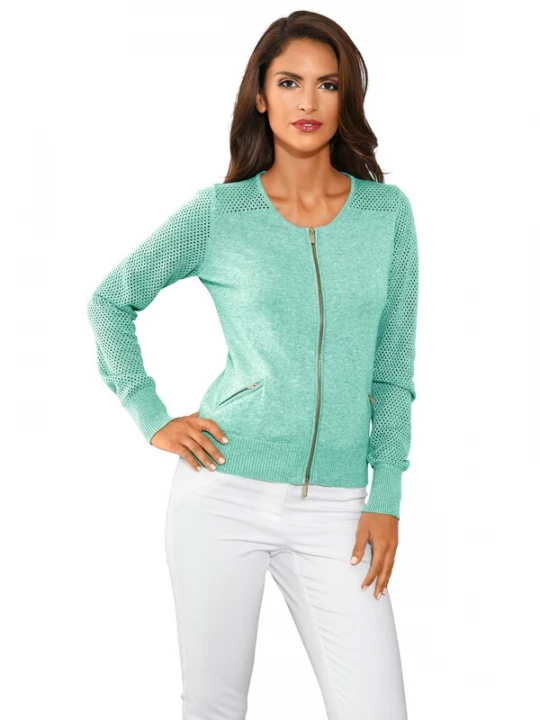 Foto van product heine Gebreid vest mintgroen