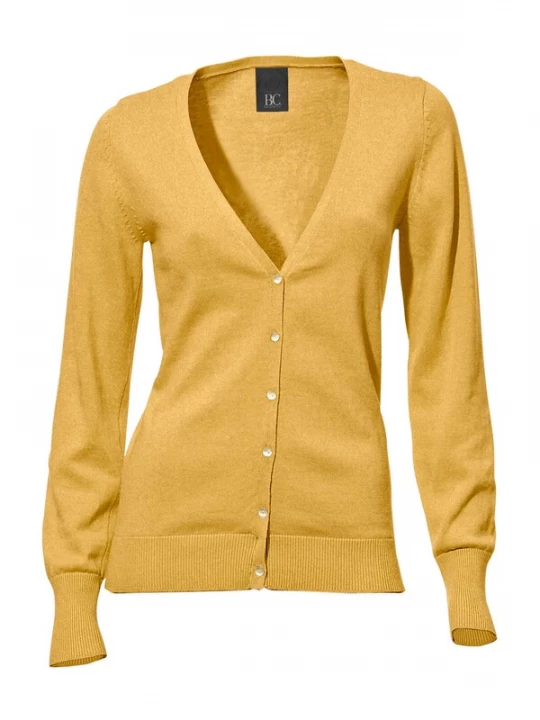 Foto van product heine Gebreid vest mosterd