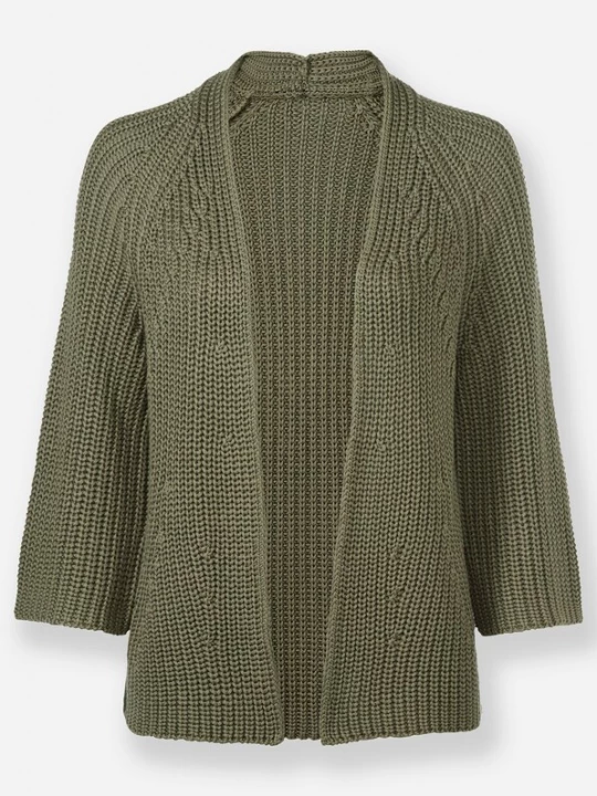Foto van product heine Gebreid vest olijfgroen