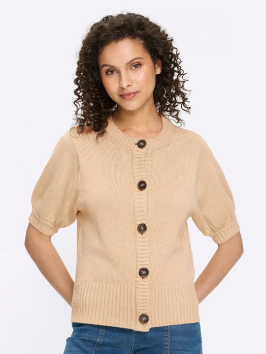 Foto van product heine Gebreid vest sand