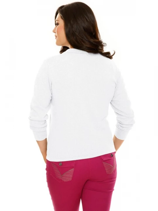 Foto van product heine Gebreid vest wit gemêleerd