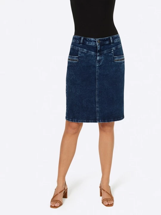 Foto van product heine Rok blauw denim