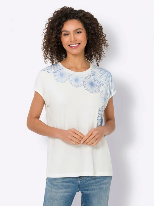 Foto van product heine Shirt blauw / wit