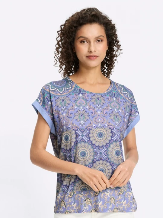Foto van product heine Shirt ecru / blauw / rosa