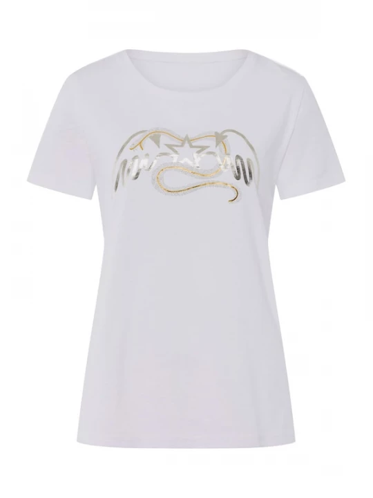 Foto van product heine Shirt ecru / goud / zilver