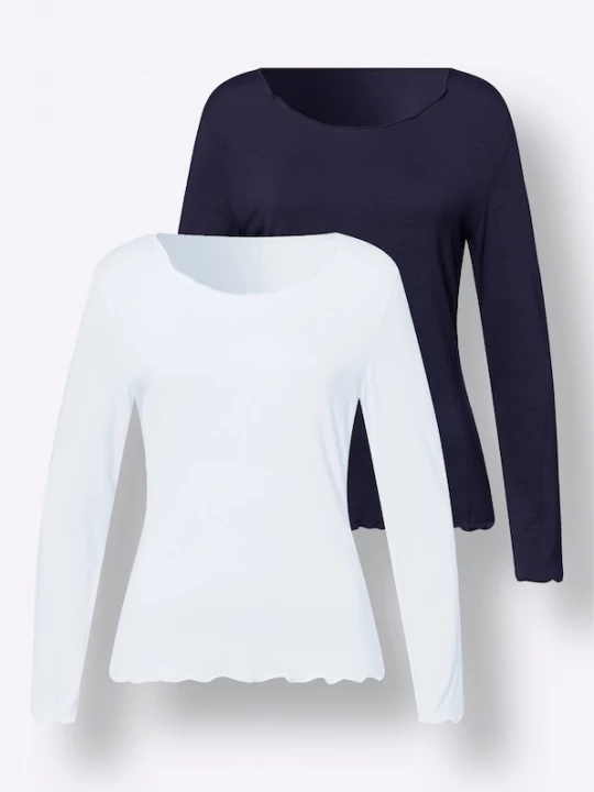 Foto van product heine Shirt ecru / marine