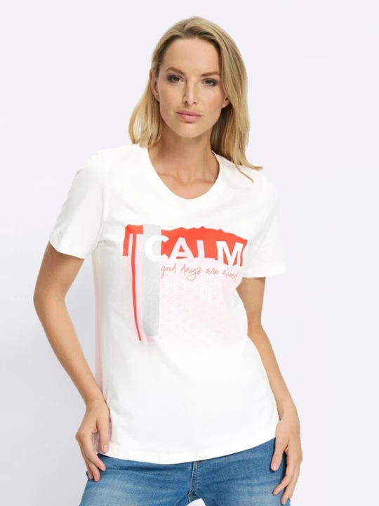 Foto van product heine Shirt ecru / oranje