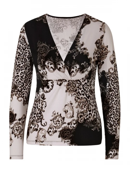 Foto van product heine Shirt ecru / zwart