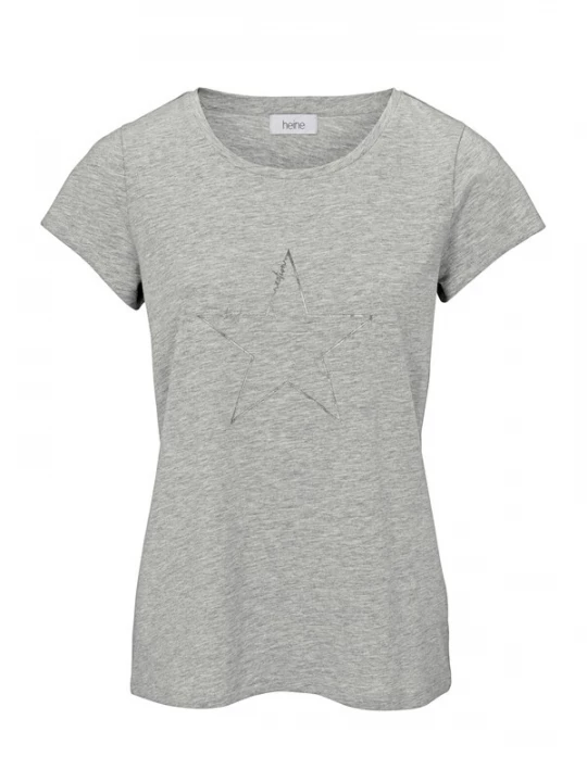 Foto van product heine Shirt grijs gemêleerd / zilver