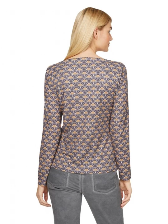 Foto van product heine Shirt grijs / oranje / wit