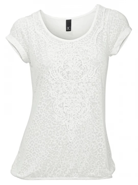Foto van product heine Shirt grijs / wit