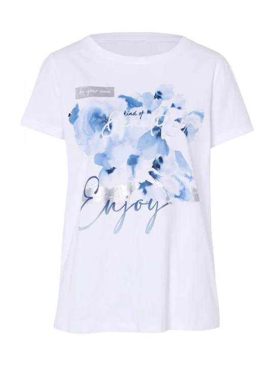 Foto van product heine Shirt lichtblauw / donkerblauw / zilver / wit