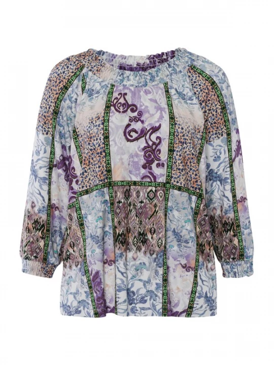 Foto van product heine Shirt lichtblauw / mintgroen / lavendel / lichtoranje