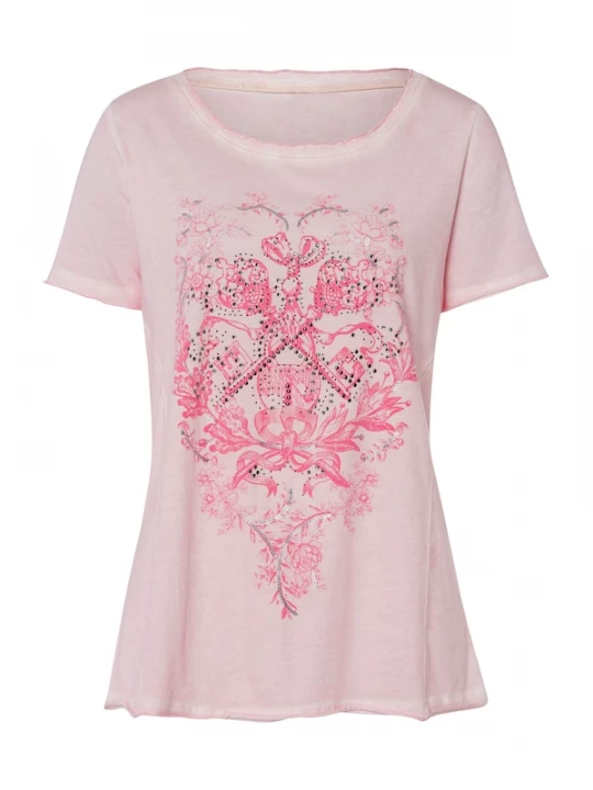 Foto van product heine Shirt pink / rosa / zilver