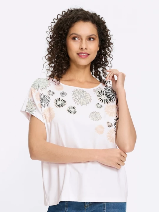 Foto van product heine Shirt rosé / zwart / wit