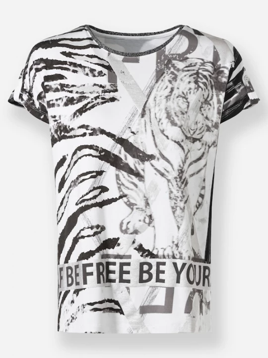 Foto van product heine Shirt zwart / wit