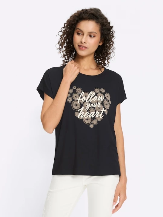 Foto van product heine Shirt zwart / wit