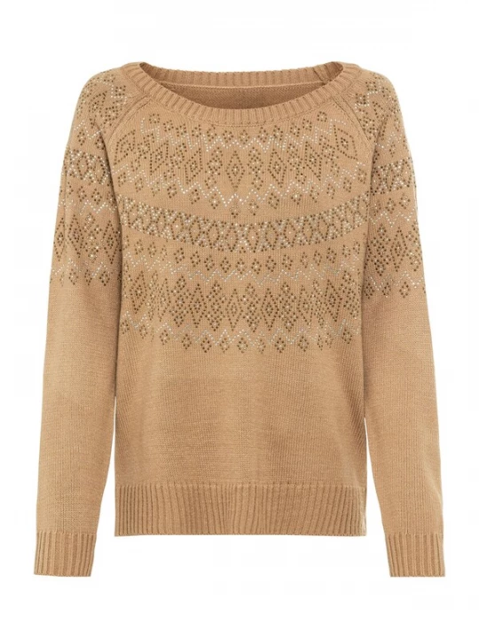 Foto van product heine Trui beige / camel / chocoladebruin