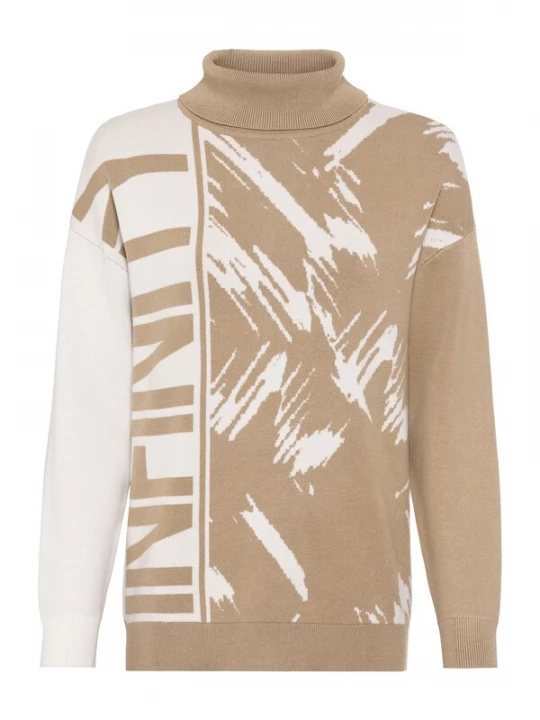 Foto van product heine Trui donkerbeige / wit