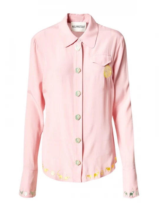 Foto van product Helmstedt Blouse 'Ahel' geel / groen / rosa