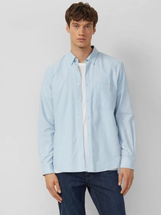 Foto van product Hemd met buttondownkraag en zachte stof s.Oliver blauw
