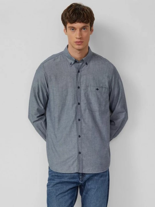 Foto van product Hemd met buttondownkraag en zachte stof s.Oliver blauw