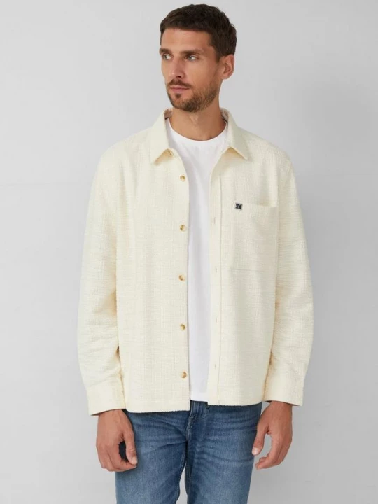 Foto van product Hemd Regular Fit met borstzak en logo s.Oliver crème