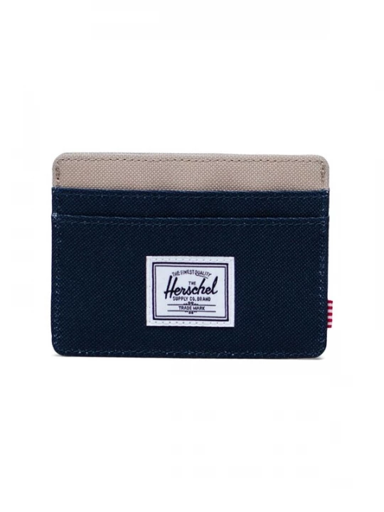Foto van product Herschel Portemonnee 'Charlie Cardholder Black Iris Twill' zwart