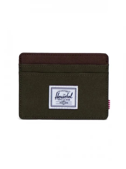Foto van product Herschel Portemonnee 'Charlie Cardholder Ivy Green / Chicory Coffee' groen