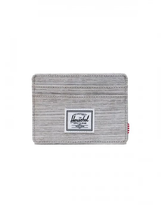 Foto van product Herschel Portemonnee 'Charlie Cardholder Light Grey Crosshatch' grijs