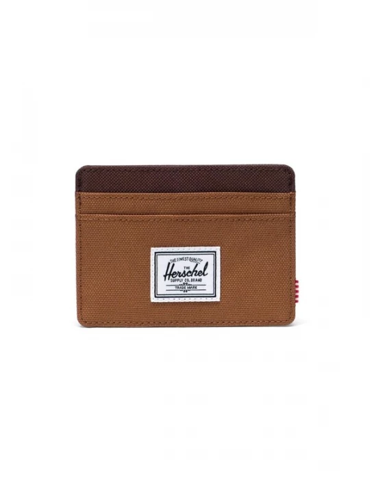 Foto van product Herschel Portemonnee 'CHARLIE CARDHOLDER RUBBER CHICORY COFFEE' bruin