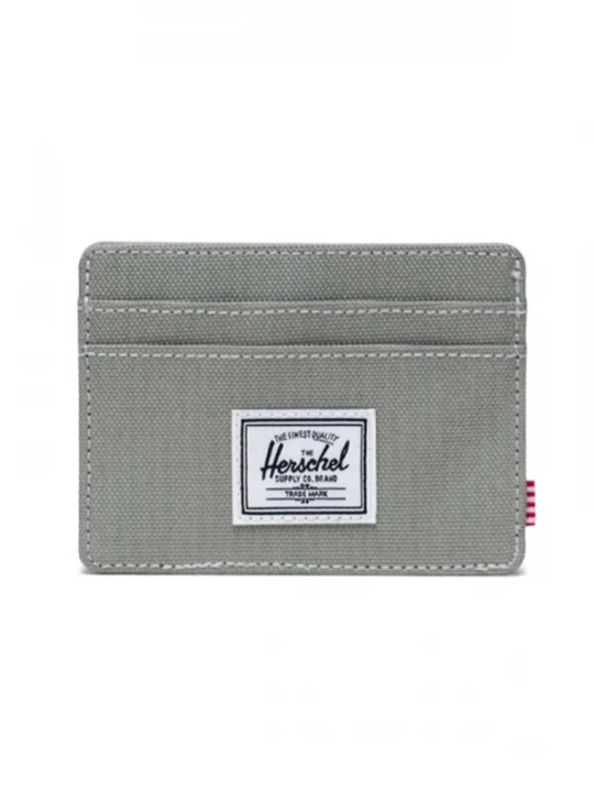 Foto van product Herschel Portemonnee 'Charlie Cardholder Seagrass / White Stitch' groen