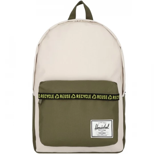 Foto van product Herschel Rugzak 'Eco Classic' crème / kaki / zwart / wit