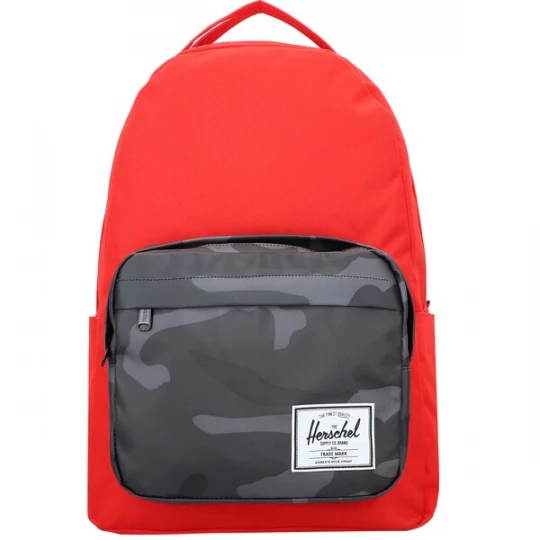Foto van product Herschel Rugzak 'Miller' donkergrijs / rood / wit