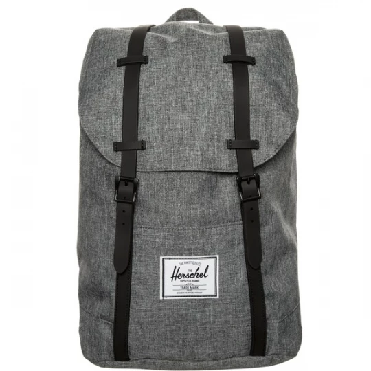 Foto van product Herschel Rugzak 'Retreat' grijs gemêleerd / zwart / wit