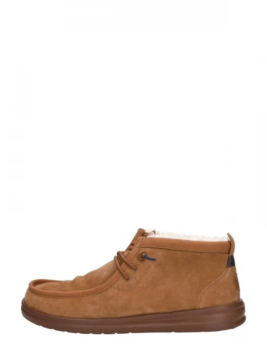 Foto van product HEY DUDE Veterlaarzen 'Wally Mid' cognac